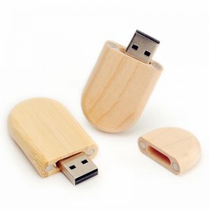 Houten USB Ovaal