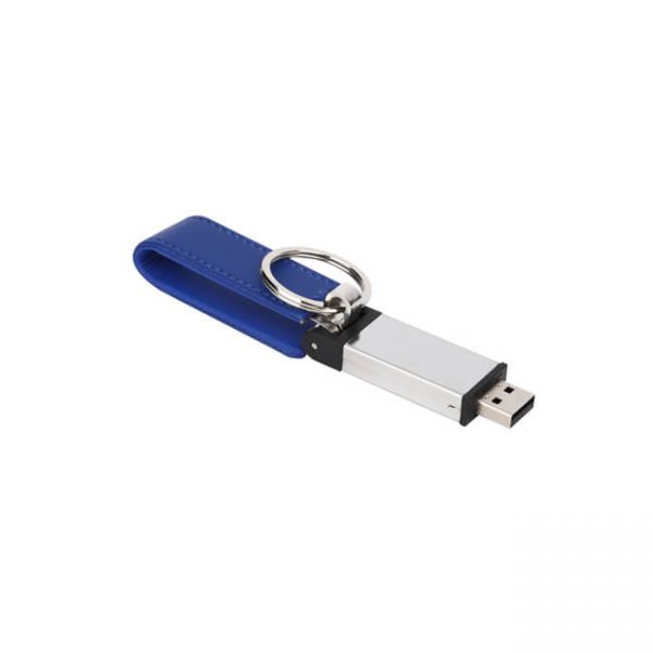 Luxe USB met sleutelhanger en logo bedrukking